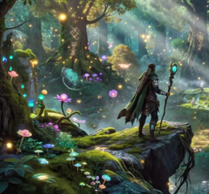 Emerald woods landscape from Spirit of the Wildwood